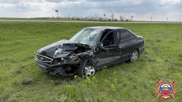 В Курском округе в результате столкновения двух автомобилей пострадали трое человек