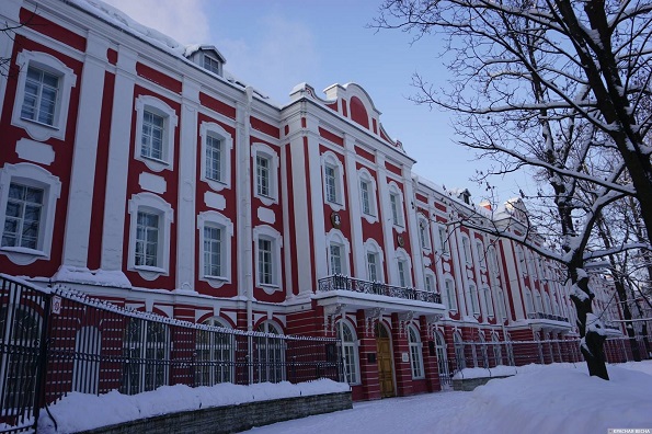 Санкт-Петербургский государственный университет зимой