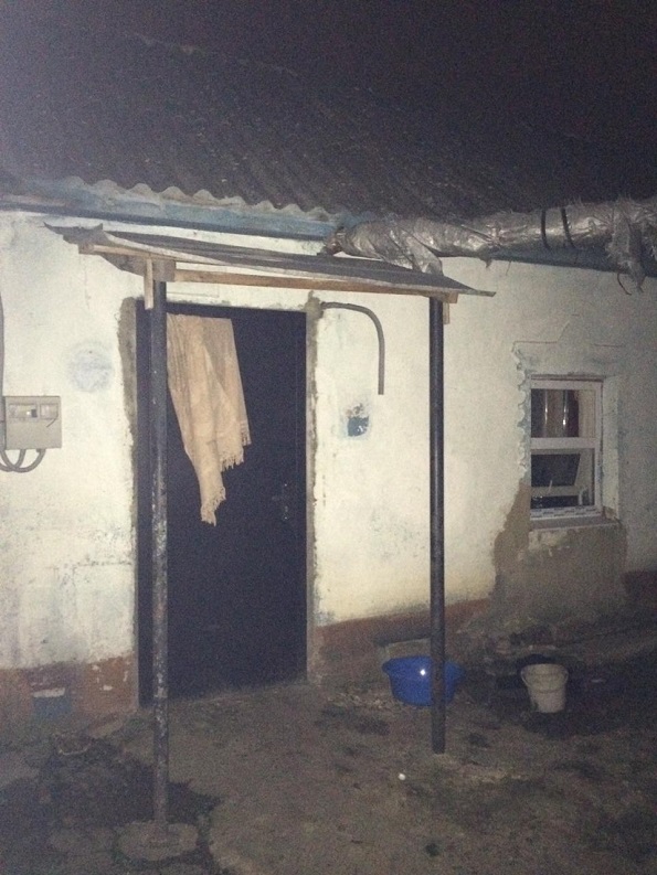 Дом в Михайловске, где произошел пожар