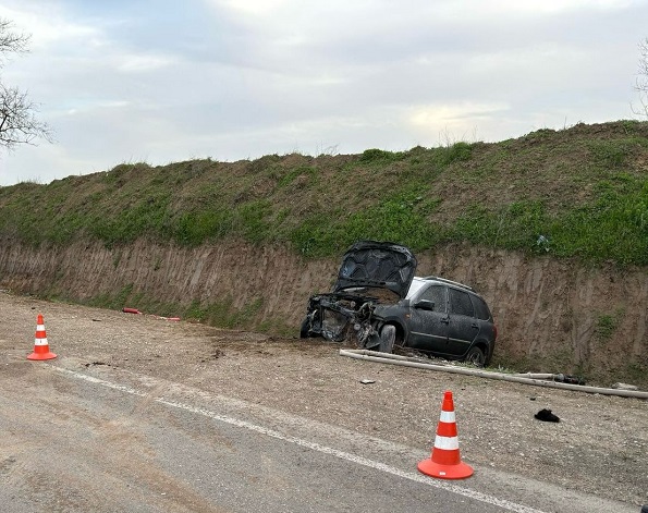 В Буденновском округе съезд с дороги