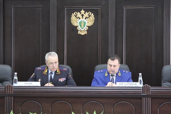 Совместное заседание коллегий прокуратуры Ставрополья и краевого полицейского ведомства