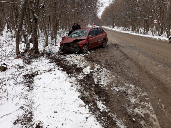 В Шпаковском районе пожилой водитель въехал в дерево