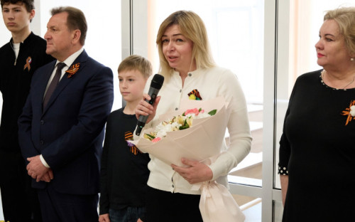 Торжественное открытие портретных досок выпускникам участникам СВО