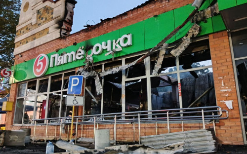 В Михайловске горит ТЦ