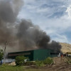 Сегодня в хуторе Нижнерусском произошел крупный пожар на территории мусорного полигона «Эко-Сити»