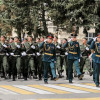 Сотрудники Росгвардии маршируют в Пятигорске