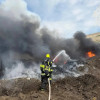 Сегодня в хуторе Нижнерусском произошел крупный пожар на территории мусорного полигона «Эко-Сити»