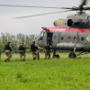 Десантная подготовка Росгвардии с вертолетом Ми-8