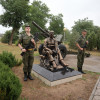 На Ставрополье офицеры Росгвардии приняли участие в открытии памятника павшим воинам