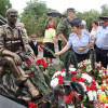 На Ставрополье офицеры Росгвардии приняли участие в открытии памятника павшим воинам