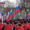 Делегация казаков Ставропольского окружного казачьего общества Терского войска приняла участие в праздничных мероприятиях, посвященных 5-летию воссоединения Крыма с Россией