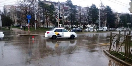 Такси в Ставрополе, сбившее пешехода