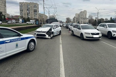 ДТП с такси в Ставрополе, где получила травму девушка