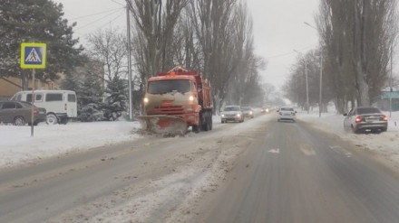 Расчистка снега в Ставрополе