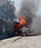 Пожар в здании на Нижнем рынке в Ставрополе