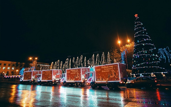 Рождественский караван Coca-Cola в Ставропольском крае