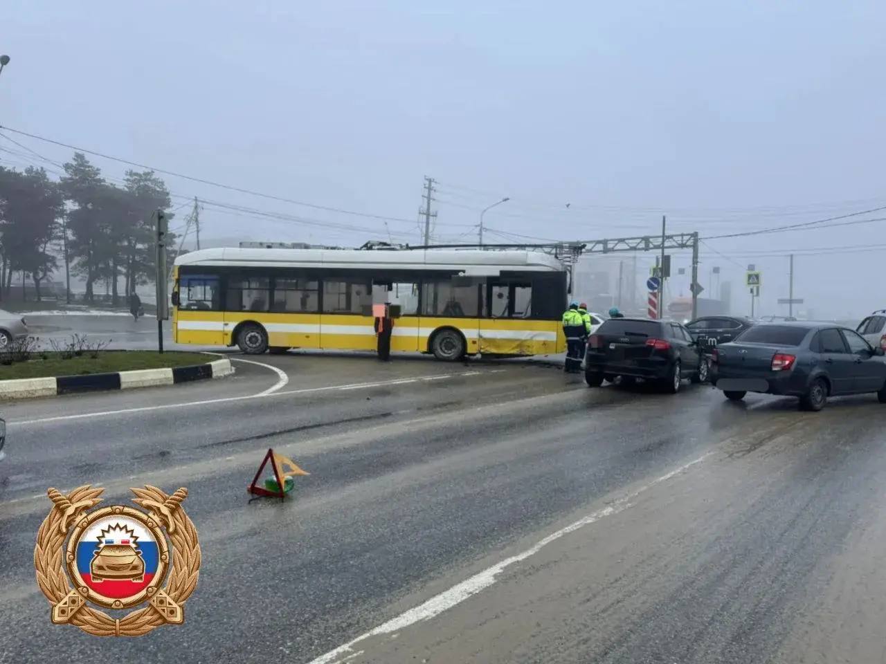 В Ставрополе ДТП авто и троллейбуса