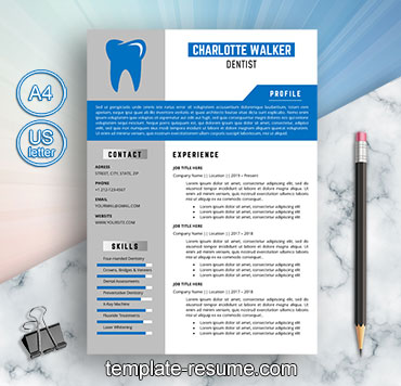 dental technician resume template